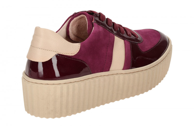 Gabor Schuhe lila Plateau Schnür Sneakers 53.203.10