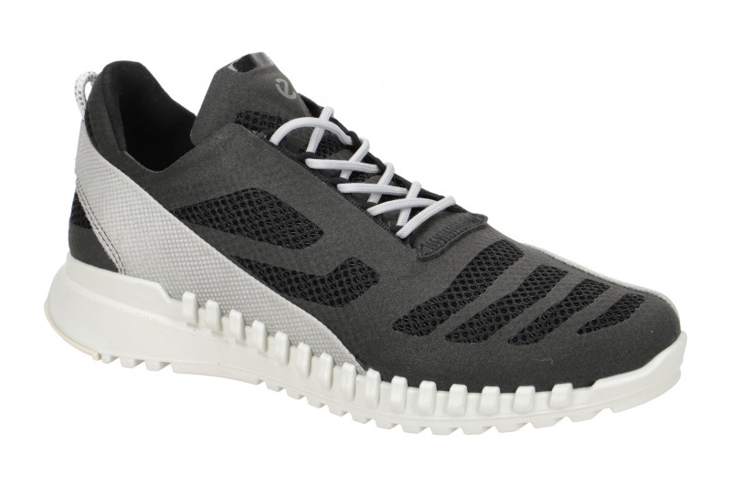 Ecco Zipflex Schuhe schwarz grau Damen Sneaker 834803