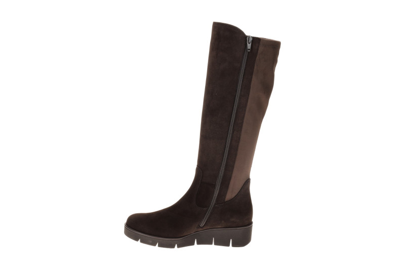 Gabor Keil Schaftstiefel braun Samtvelour Stretch 8005.03.002