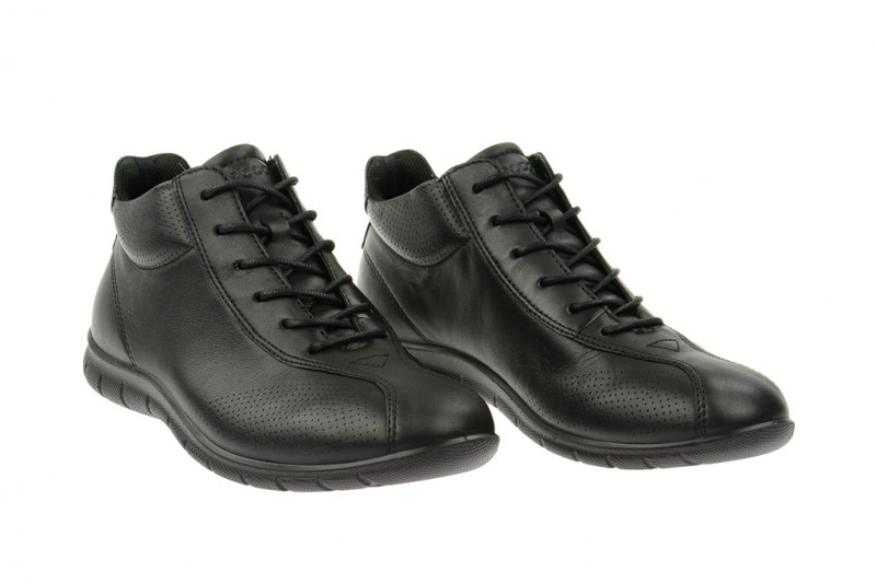 Ecco Babett Schnür Stiefelette schwarz 21025301001