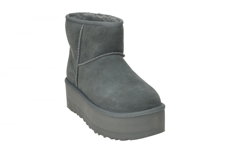 UGG Classic Mini Platform Stiefel grau rainstorm