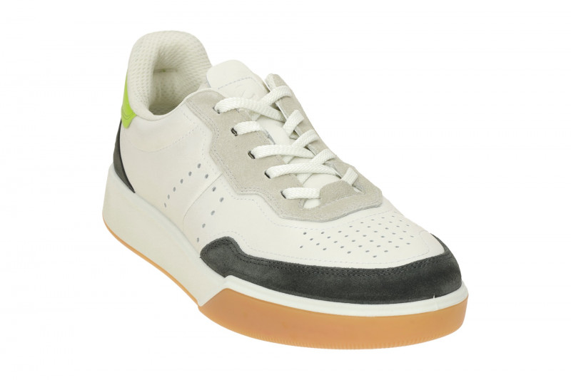 ecco Street Court Schuhe weiß dunkelgrau 539814