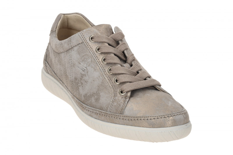 Gabor Comfort Schuhe York Sneakers grau gold Schimmer 66.458.95