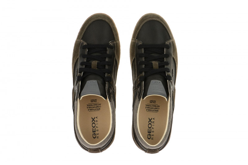 Geox Box Schuhe grau schwarz U44R3C