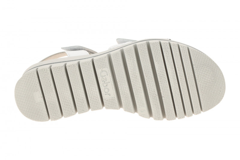 Gabor Plateau Sandalen weiß sillber Metallic 84.620.21