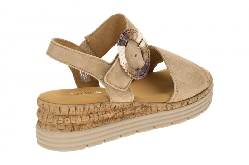 Gabor Keil Sandale sand beige Velour 82.706.30