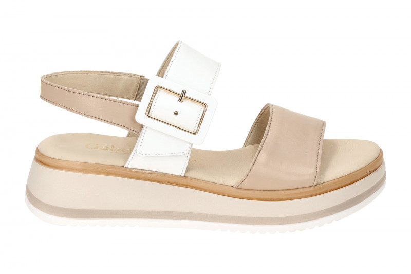 Gabor Plateau Sandale beige weiß 82.744.58