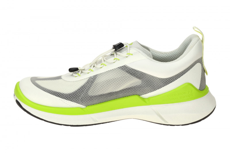 ecco Biom 2.2 Sneaker Schuhe weiß grün Gummizug 830874