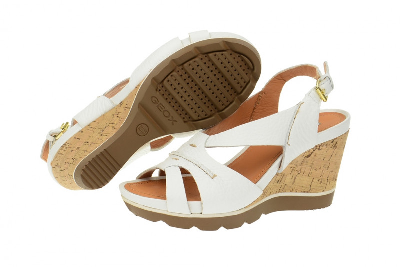Geox Sophie Keil Sandaletten weiß