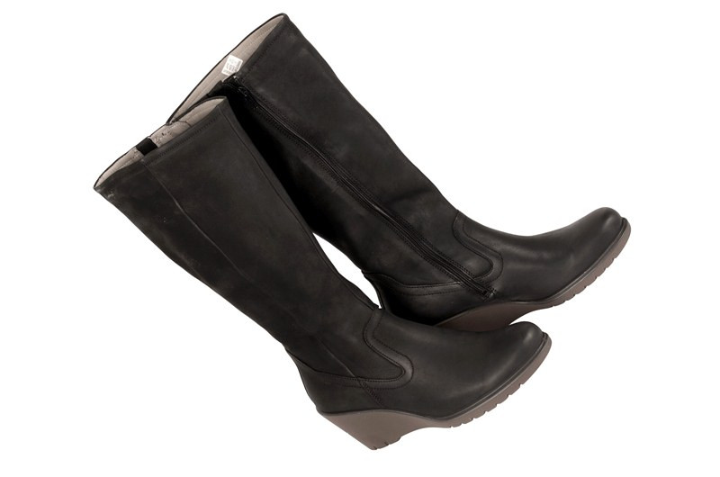 Ecco Adora Stiefel in schwarz Keilabsatz 232543