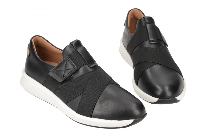 Clarks Un Rio Schuhe schwarz Damen Slipper