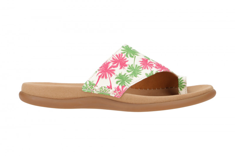 Gabor Zehentrenner Pantolette beige Palma 23.700.30