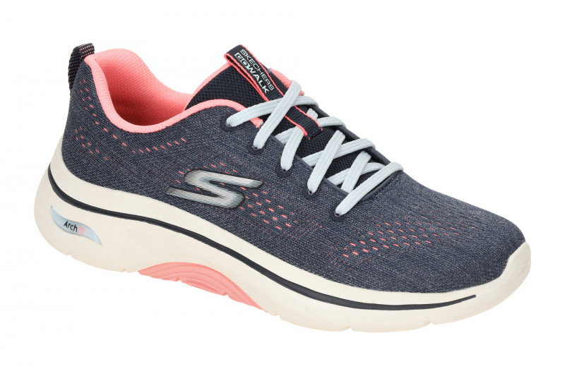 Skechers Go Walk Arch Fit Schuhe blau pink 125311