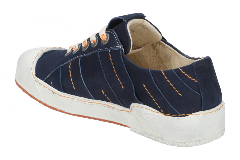 Eject Puzzle Schuhe blau orange Nubuck 12359