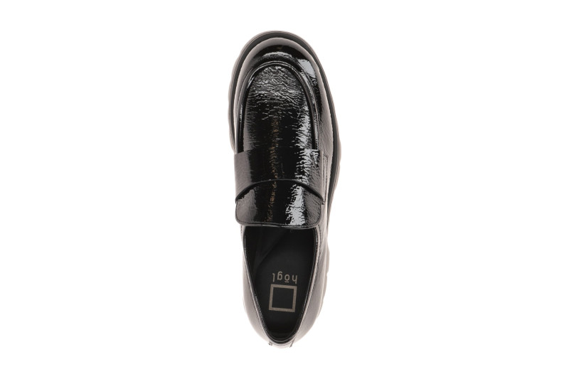 Högl Finn Schuhe Slipper Loafer in schwarz Lack 2425