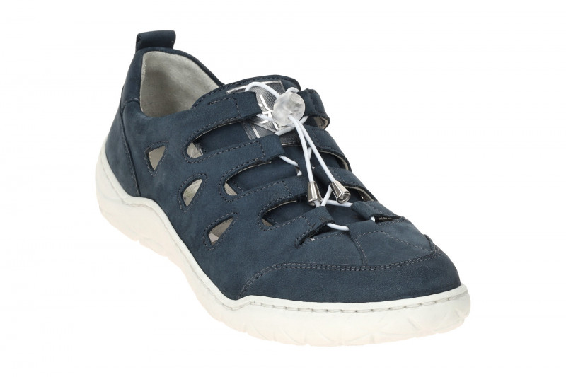 Waldläufer Milena Schuhe Slipper blau jeans K-Weite 612006