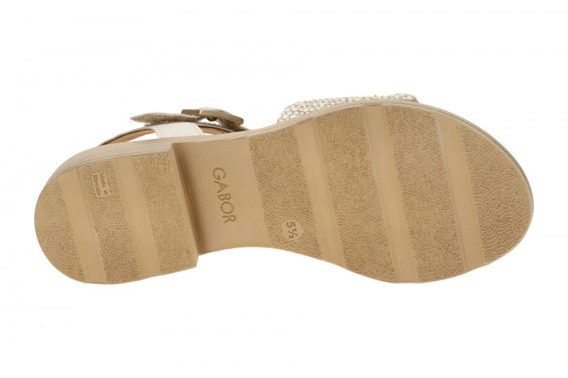 Gabor Sandalette weiß beige H-Weite 82.814.61