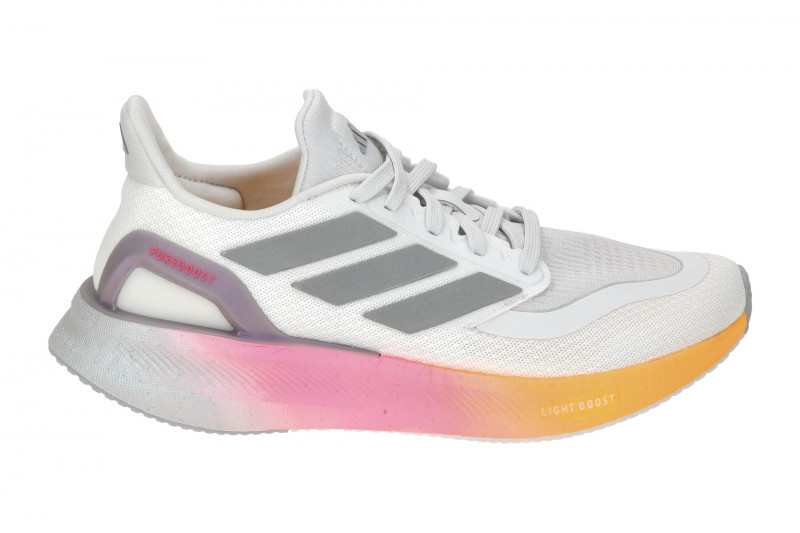 Adidas Pureboost 5 Sneaker grau weiß Laufschuhe Damen IE0524