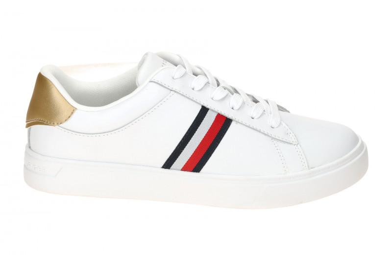 Tommy Hilfiger Schuhe Essential Court Sneakers weiß Damen Streifen