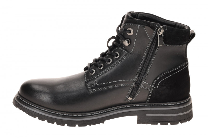 camel active Boston Stiefel Boots schwarz Nappa