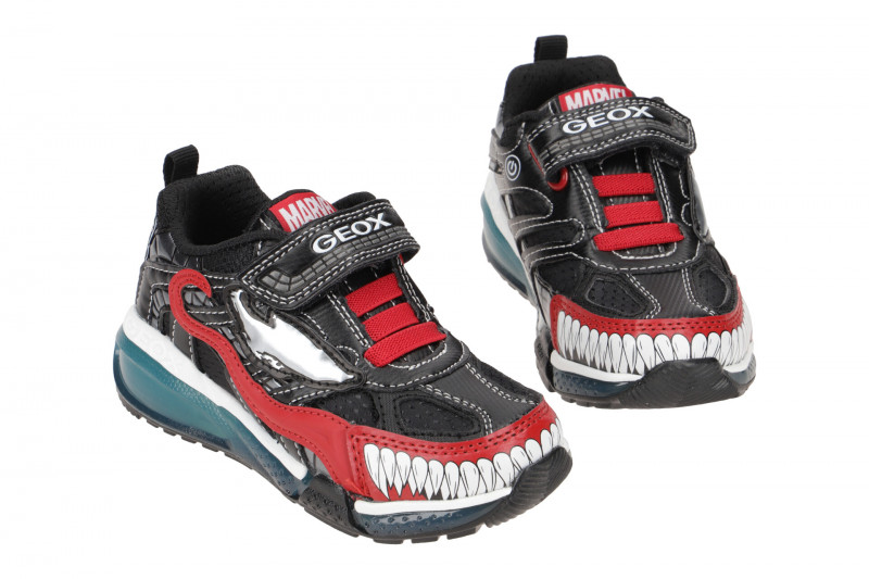 Geox BAYONYC Kinder Schuhe blau Spider-Man Venom J26FEC
