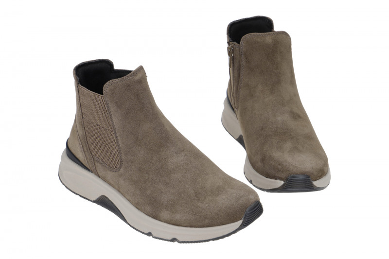 Gabor RollingSoft Stiefelette grau braun mohair 96.881.30