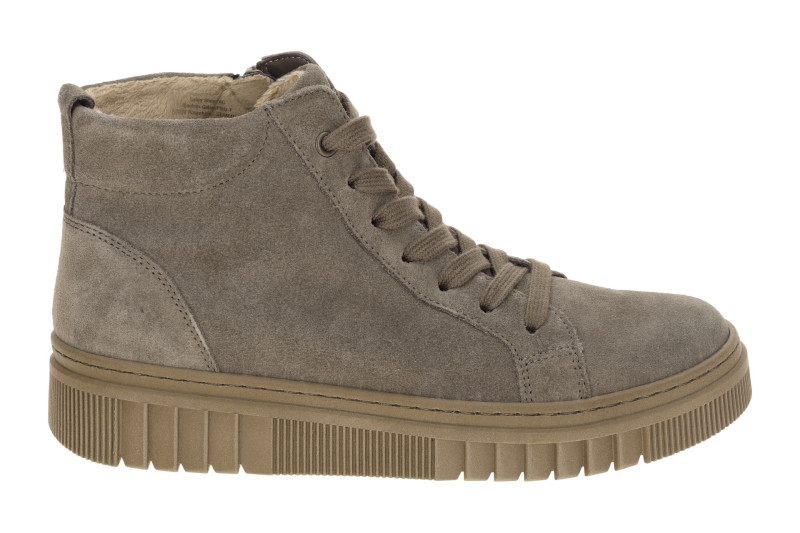 Gabor Mid-Sneaker Boots taupe grau Velour 8008.01.013