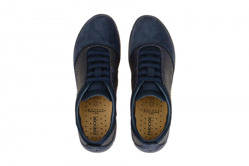 Geox Nebula Slipper blau Glitter