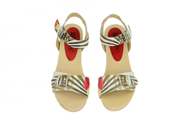 Pikolinos Bali Sandale weiß Blumen W7F-PR0593