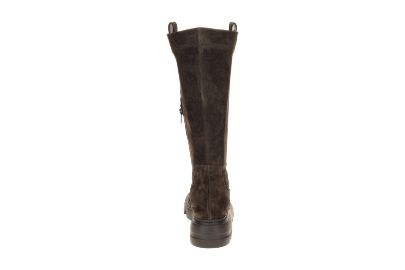Paul Green Stiefel braun Velour Langschaftstiefel 8296