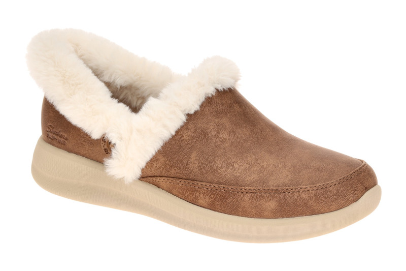 Skechers Cosy Escape Slipper Schuhe braun Slip Ins