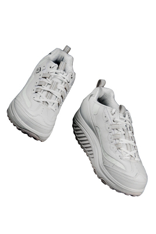 Skechers Shape ups Schuhe 11800/WSL weiß silber Fitness