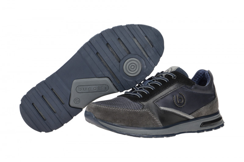 bugatti Cunio Schuhe Sneakers blau grau A6V01