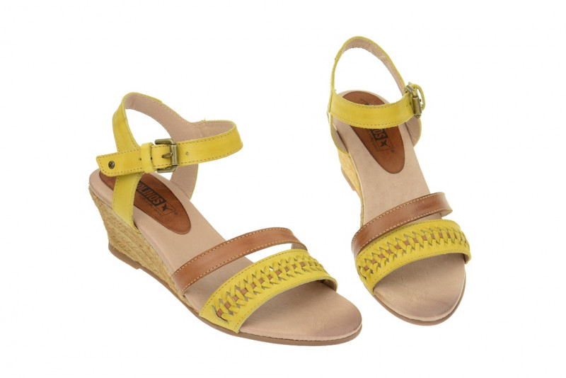 Pikolinos Keil Sandalette - Cullera sol gelb - 976-8111