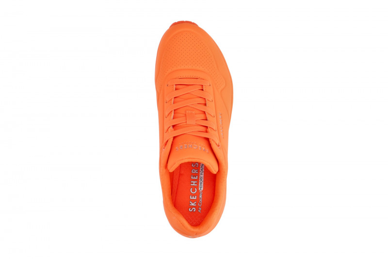 Skechers Uno Schuhe neon orange Damen Sneakers 73667