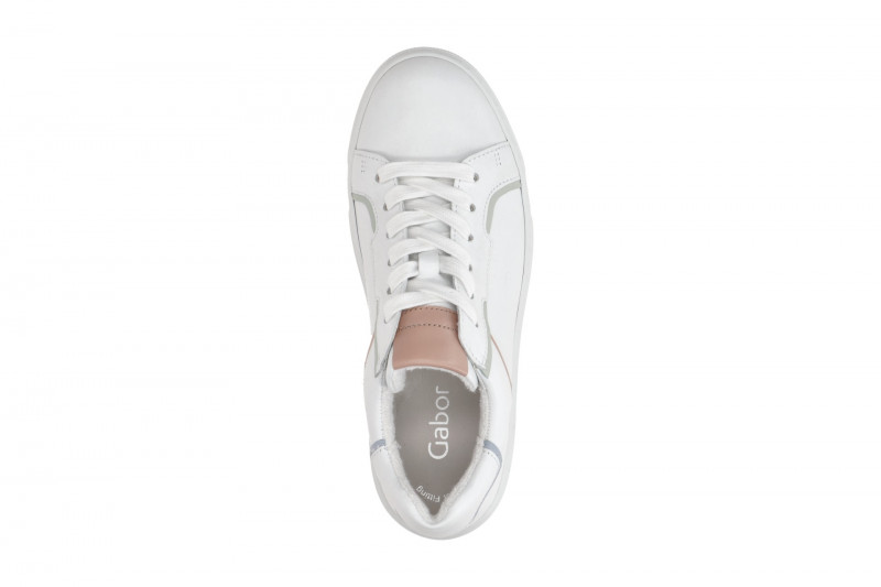 Gabor Schuhe weiß pastell Nappa Sneakers 63.210.20
