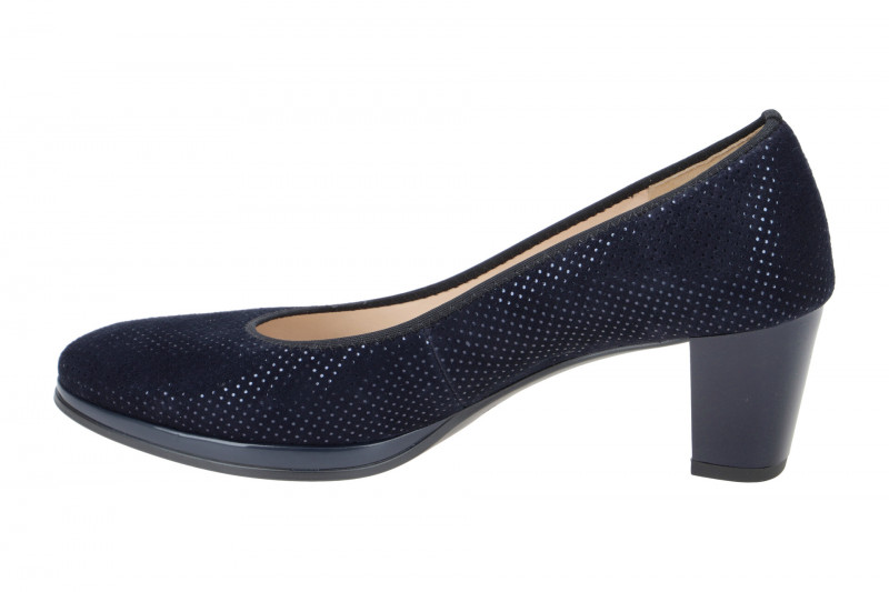 ARA Orly Pumps blau midnight gepunktet 12-23436