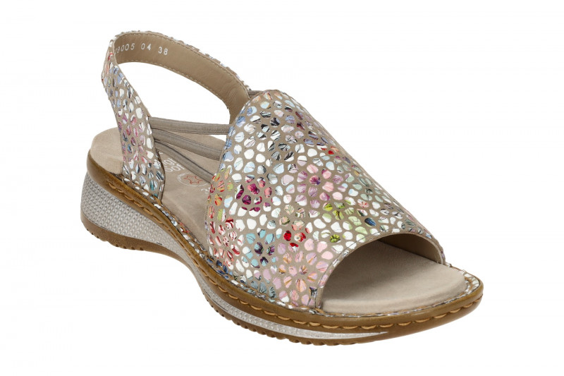 ara Hawaii Sandale grau bunt gefleckt 12-29005