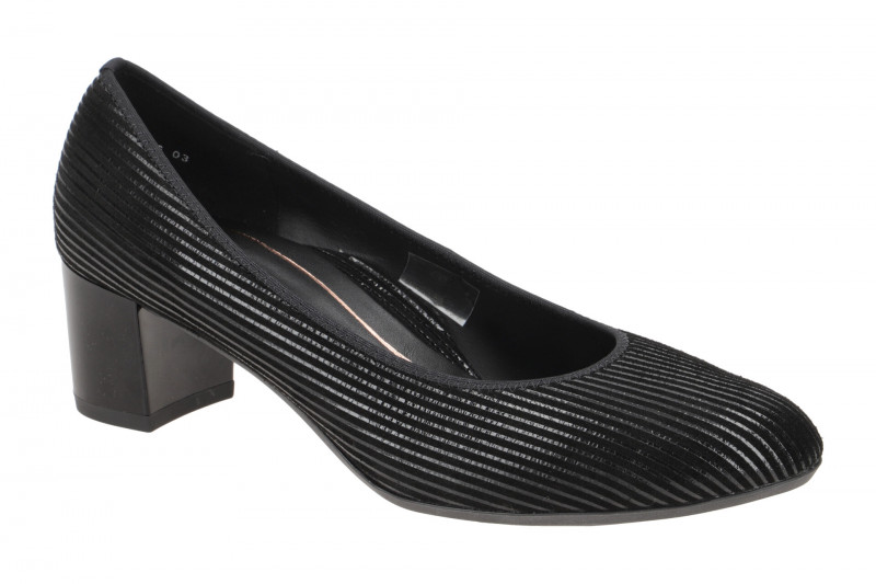 ARA Knokke Pumps schwarz Lack-Streifen 12-11486