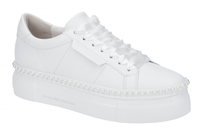 K&amp;S Nano Pearl Sneaker Schuhe weiß Perlen