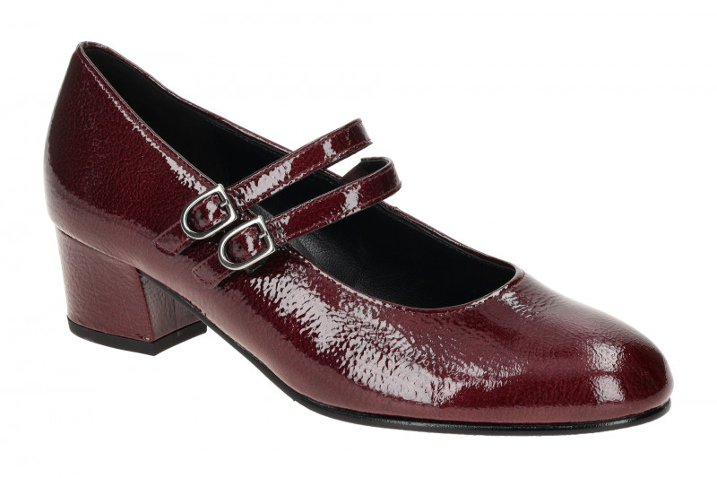Gabor Tunis Pumps rot burgund glänzend Lack