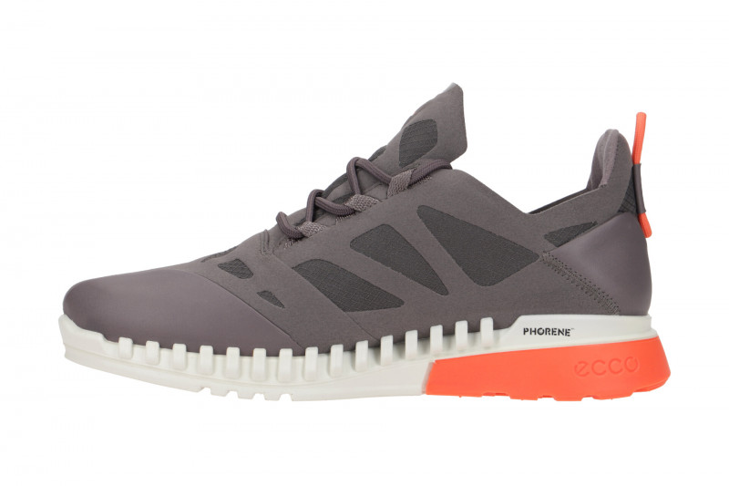 Ecco Zipflex Schuhe grau lila Damen Sneaker 803853