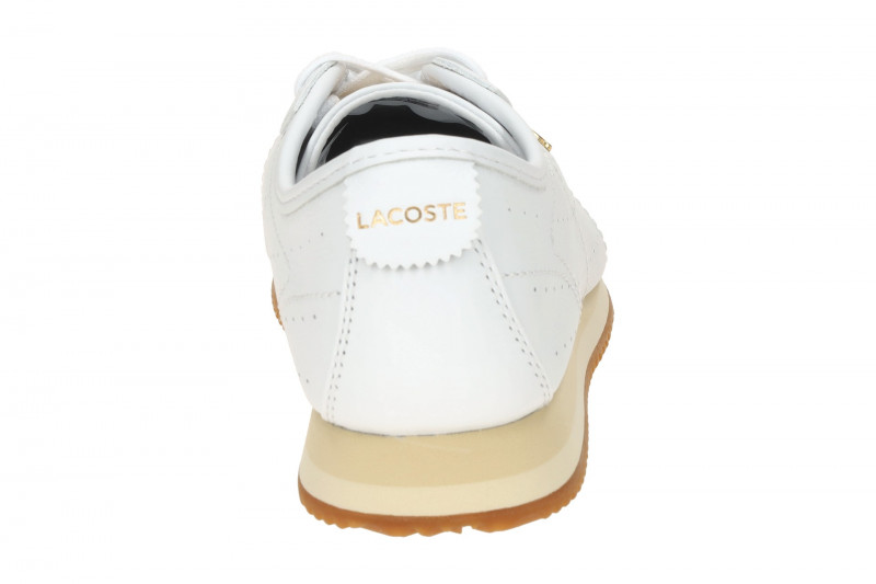 Lacoste Club Low Sneakers Damen Schuhe weiß gold 0177