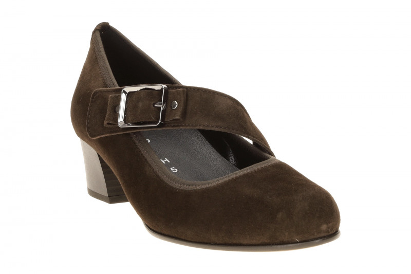 Gabor Comfort Spangen Pumps braun mocca H-Weite 3013