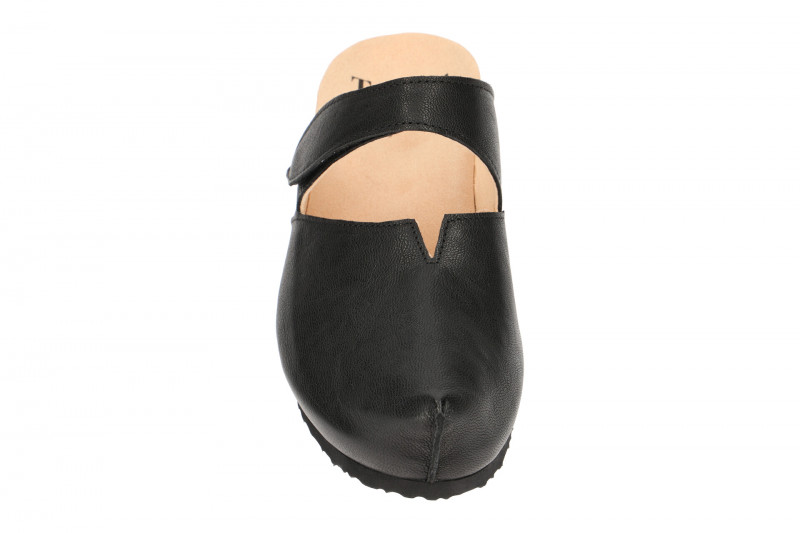 Think Kessy Pantolette schwarz Glattleder Clogs