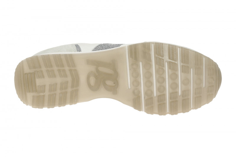Paul Green Sneaker Schuhe weiß grau Glitzer 5392