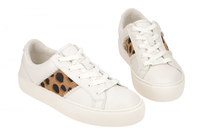 UGG Dinale Cheetah Print Schuhe Sneakers weiß 1131272