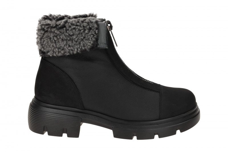 Paul Green Winter Stiefelette schwarz Boots Front-Zip 8251
