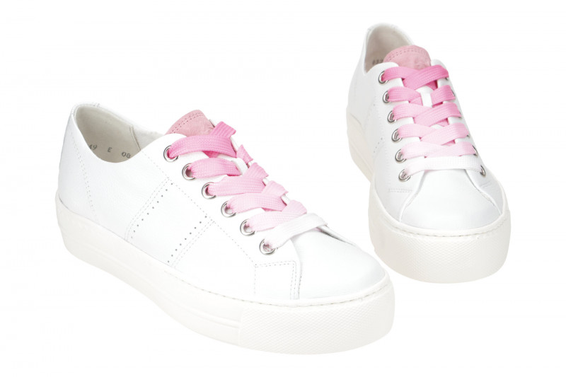 Paul Green Sneaker Schuhe weiß rosa 5247