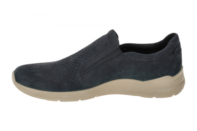 Ecco Irving Schuhe Slipper blau perforiert